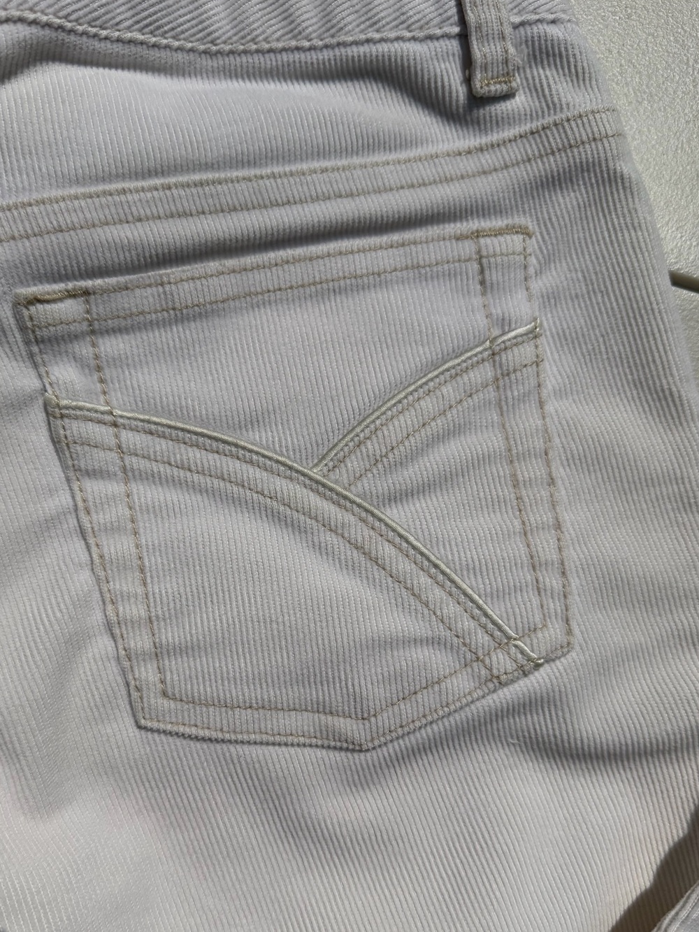 Aeropostale White Corduroy Bootcut Low-Rise Jeans - Juniors Size 3/4 - Picture 6 of 12